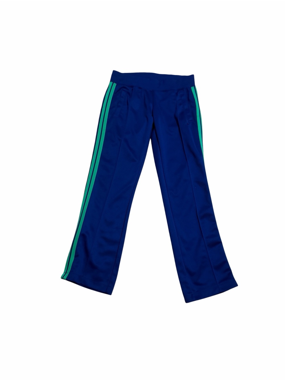 Nike Royal Blue Track Pants with Teal Side Stripes